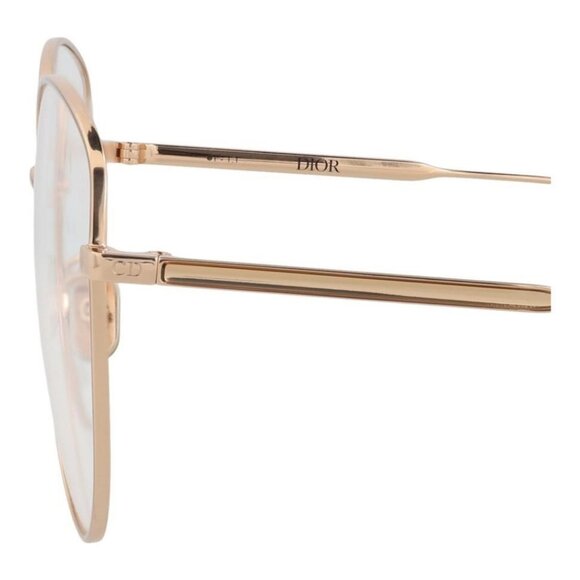 Dior Womens Round/Oval Gold Gold Transparent Fashion Designer Eyewear - Picture 4 of 4